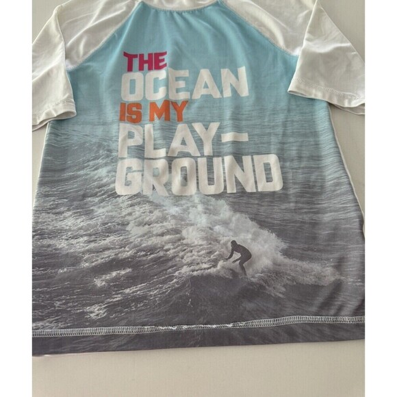 Cat & Jack Ocean Playground Surf Graphic Short Sleeve T-Shirt Boys Size M 8/10 - Picture 5 of 8